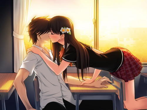 anime couples kiss. Labels: anime couple kissing