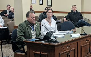 DPW Director Brutus Cantoreggi and Water Supervisor Laurie Ruszela provided an update to the Town Council, Jan 2019