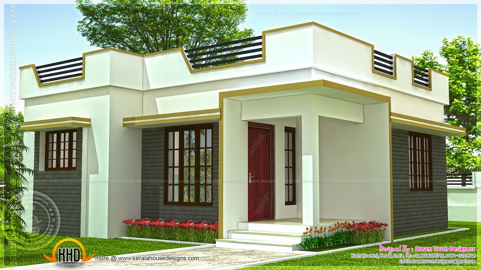  Small  house  in Kerala  in 640 square feet Home  Kerala  Plans 