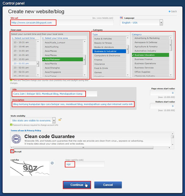 Cara Memasang Widget Histats Di Blog Gratis Daftar