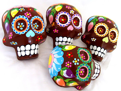 Chocolate skulls