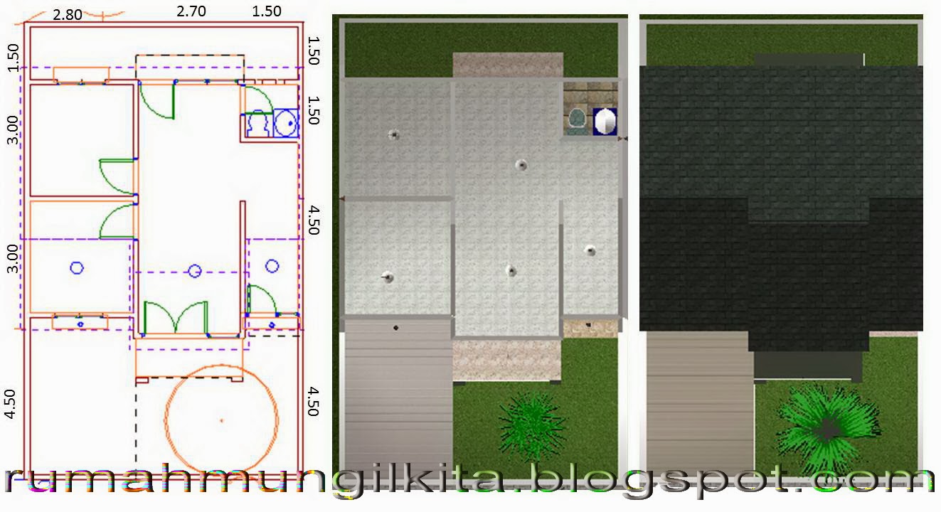 Renovasi Rumah Tipe 45 Tanah 84m2 2 Lantai 4 Kamar Tidur 2