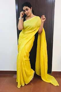 Actress Shamna Kasim (Poorna) Gorgeous Photoshoot In Yellow Dress