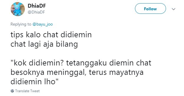 10 Tips Jika Chat Kamu Didiemin Ini Bikin Ngakak Banget