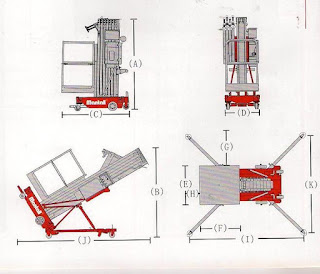 Tangga Elektrik | Aerial Electric - 10 Meter Single Person