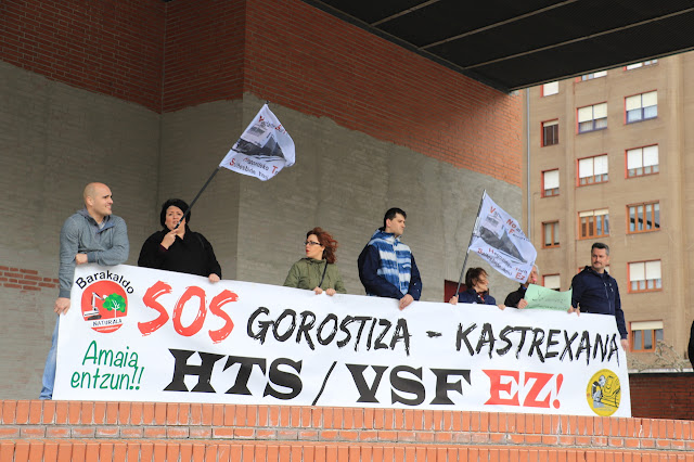 protesta de Barakaldo Naturala contra la VSF