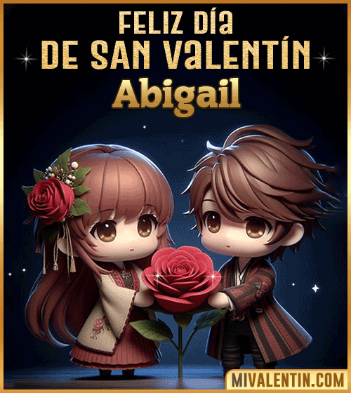 Imagen Gif feliz día de San Valentin Abigail