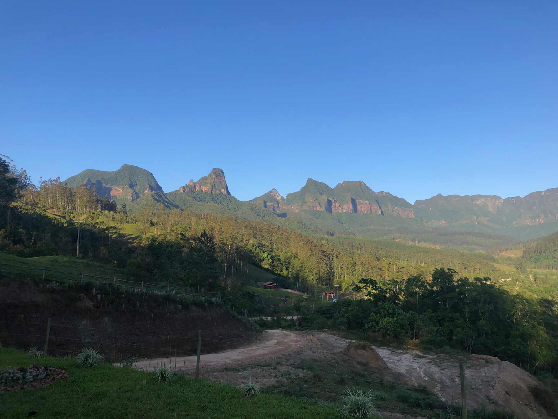 Vista da Pousada e Camping Coração da Serra