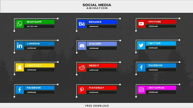 Social Media Green Screen Lower Thirds Animation | Xml Preset File Included For Alight Motion