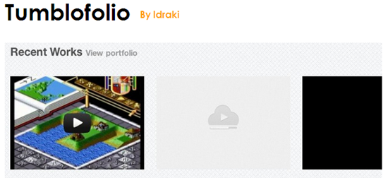 tumblofolio tumblr theme