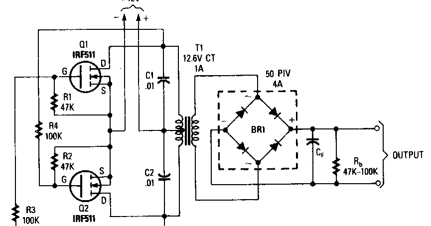 Forum Diagram: Power Mosfet Inverter Wiring diagram Schematic