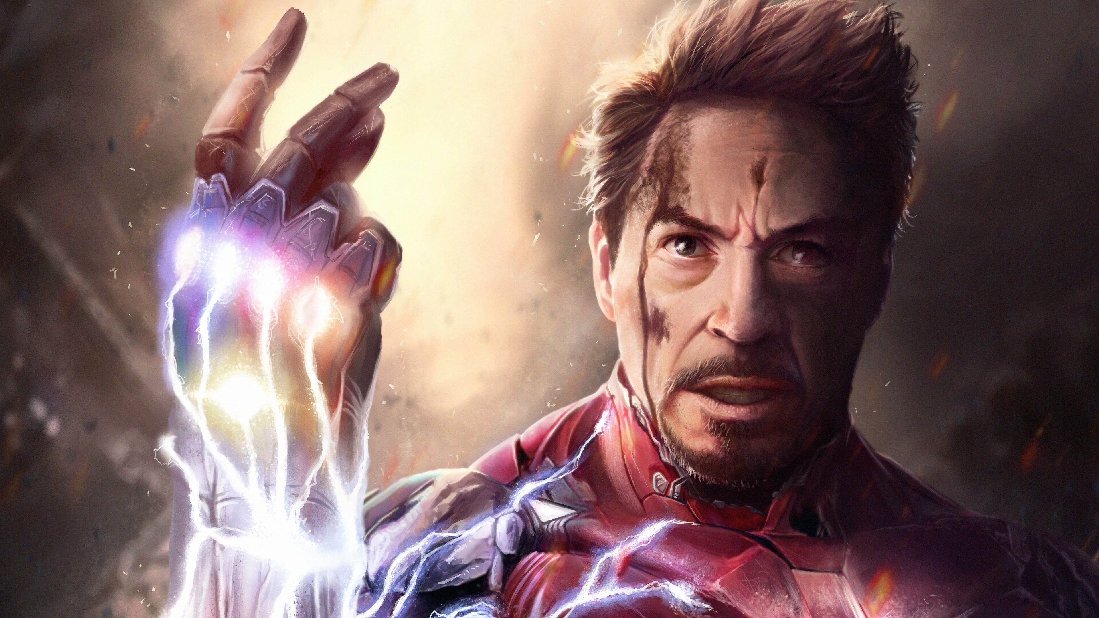 Iron Man Snap Infinity Stones Avengers Endgame 4k Wallpaper 175