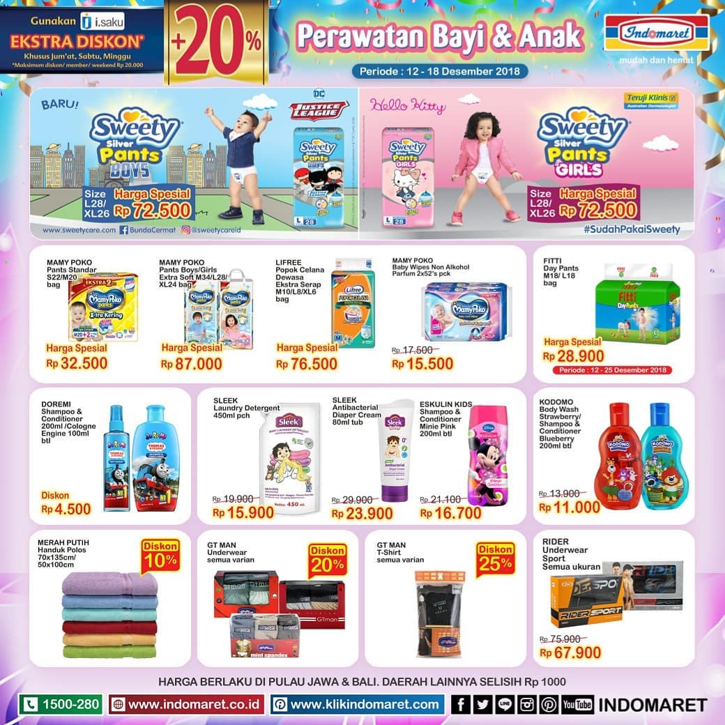 Indomaret - Promo Katalog Super Hemat Mingguan Periode 12 - 18 Desember 2018