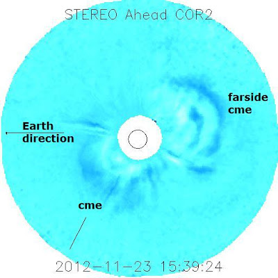 Eyección de masa coronal 23 de Noviembre 2012