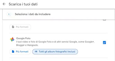 Scaricare da Google Foto