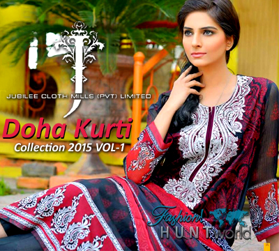 Doha Kurti 2015 Vol-1 By Jubilee Cloth Mills