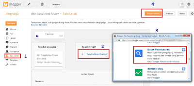 Cara Pasang Kotak penelusuran di blogs