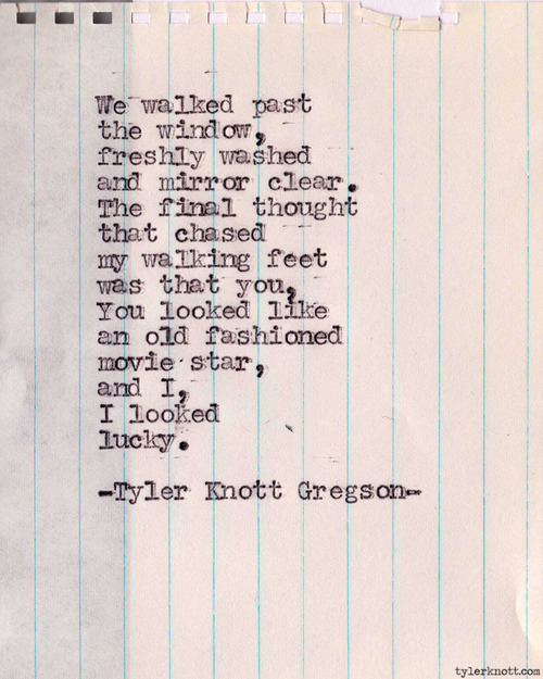 Tyler Knott Gregson Poetry