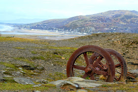 Fairbourne viewed from Golwen Slate Quarry