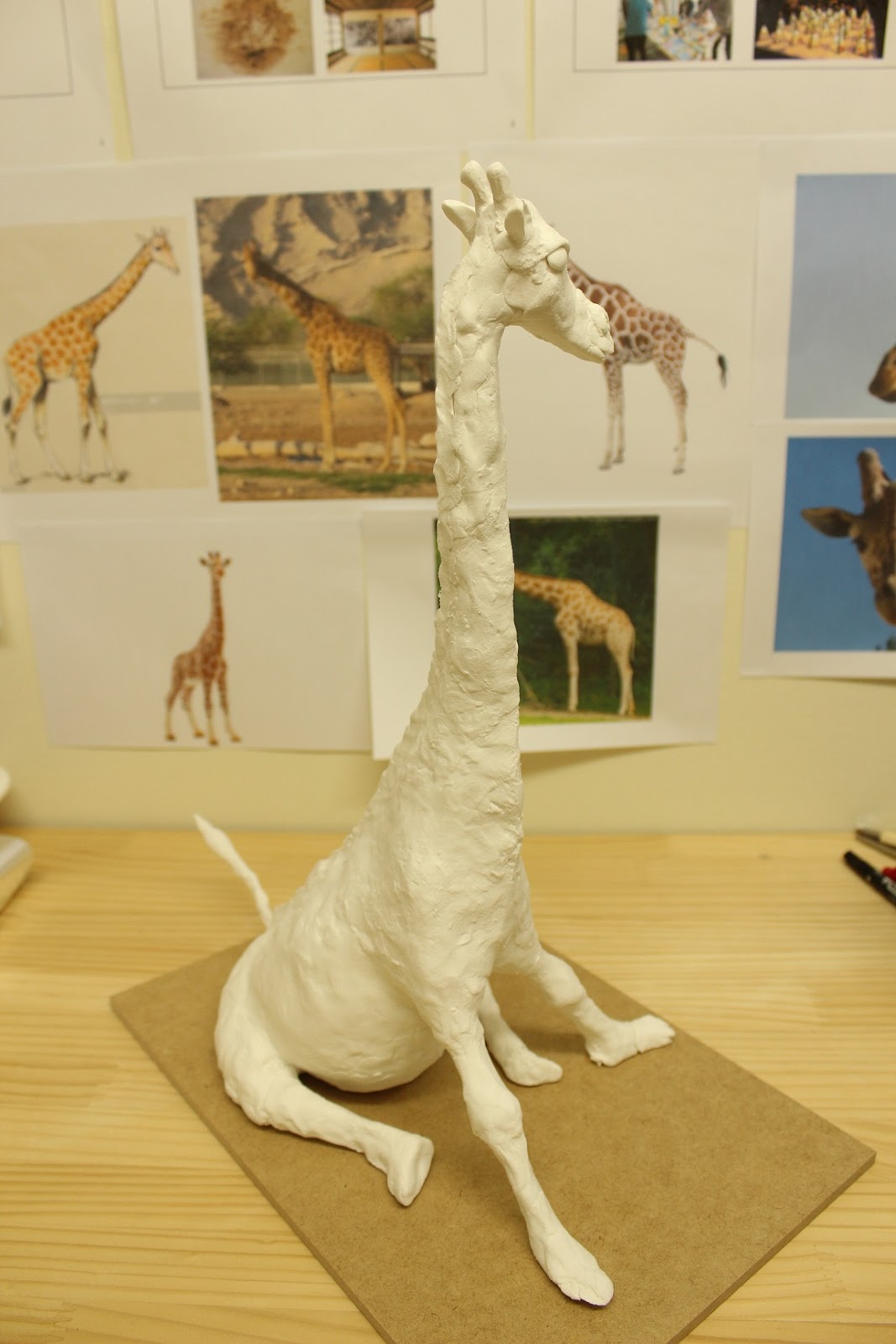 試作品 紙粘土で動物づくり