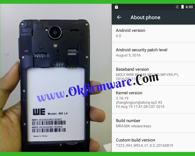 WE L4 Flash File 6.0 Stock Rom 100% Tested