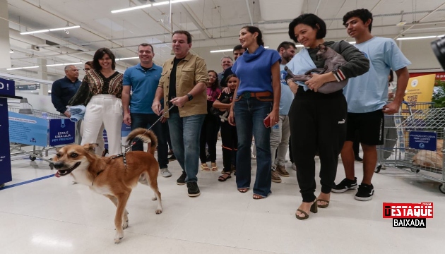 Gatos e cachorros em supermercados do Rio