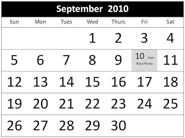 september 2010 calendar. Calendar 2010 September