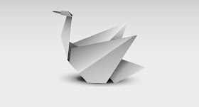 An origami swan