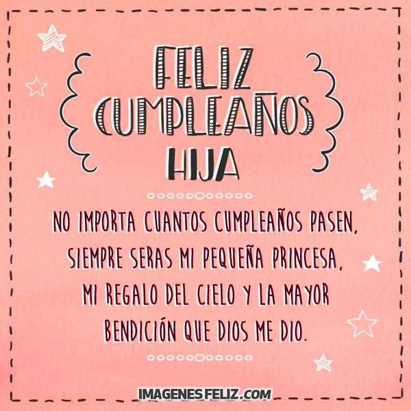 Feliz Cumpleaños Hija 💥【 IMÁGENES Feliz Cumpleaños