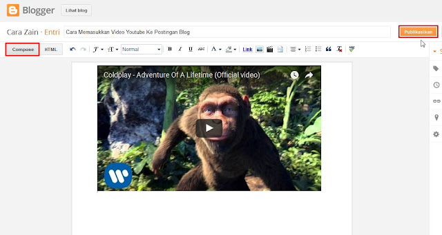 Cara Memasukkan Video Youtube Ke Postingan Blog Terbaru