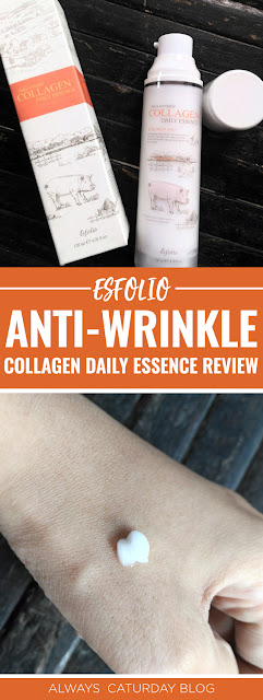Esfolio Anti-wrinkle Collagen Daily Essence Review Pinterest - Always Caturday