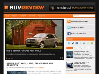 SuvReview blogspot template