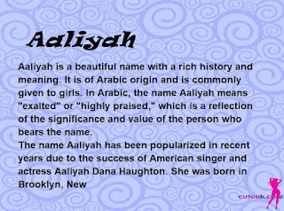 meaning of the name "Aaliyah"