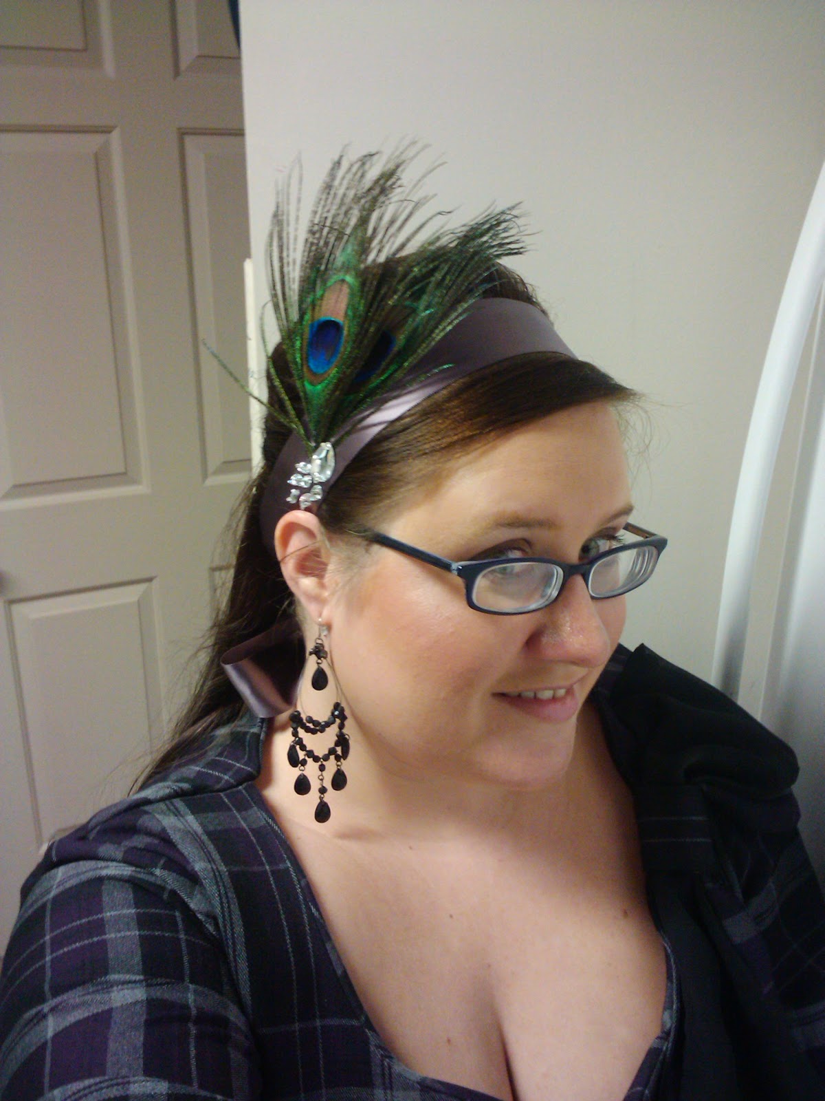 peacock headband