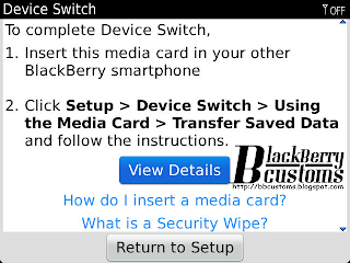 Device Switch BlackBerry