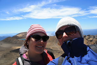 Selfie of me and Jenn. We are wearing beanies and have zipped up our jackets.