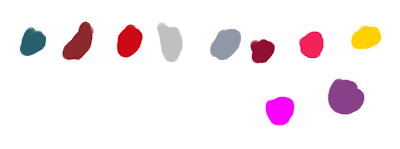 Fig. 2 - Paleta cores feita com valores de tinta RGB.