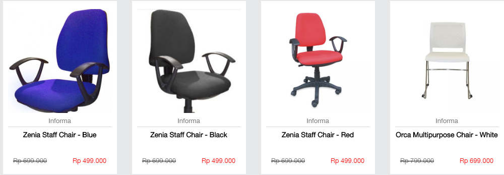 Katalog Harga  Kursi  Kantor  Informa Kursi  Kantor  Informa