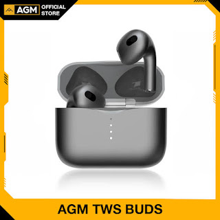 AGM Buds TWS Bluetooth Headset Original 100% Waterproof Smart Airbuds With Charging Case