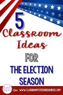 Your students can enjoy 5 different classroom ideas during the election season or even for Presidents Day.