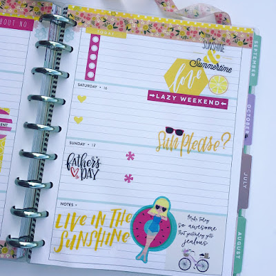 Happy Planner weekly layout. Happy Planner monthly spread layout. Functional horizontal layout