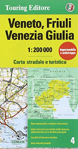 Veneto, Friuli Venezia Giulia 1:200.000. Carta stradale e turistica. Ediz. multilingue