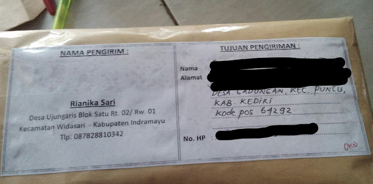 Bukti Packing Orderan Ladyfem, Fiforlif, Tisumajakani Tgl 3 Des 2015