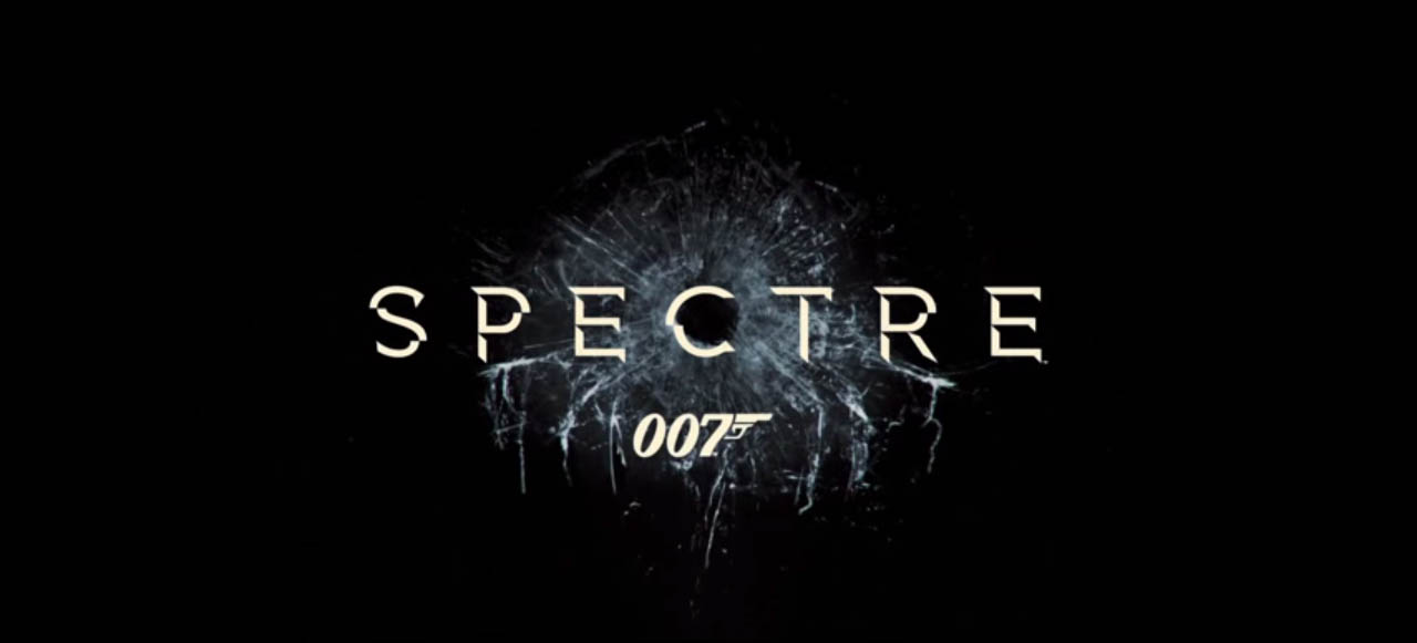 Spectre 2015 movie title card directed by Sam Mendeswhich starring Daniel Craig, Christoph Waltz, Lea Seydoux, Dave Bautista, Monica Bellucci