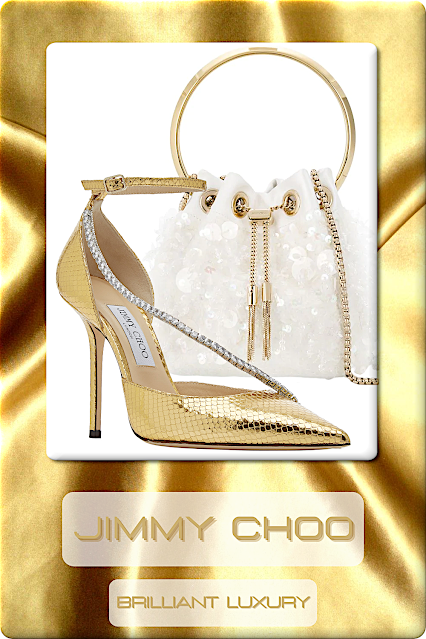 ♦Jimmy Choo Evening Shoes & Bags♦5 perfect pairings #jimmychoo #shoes #bags #brilliantluxury