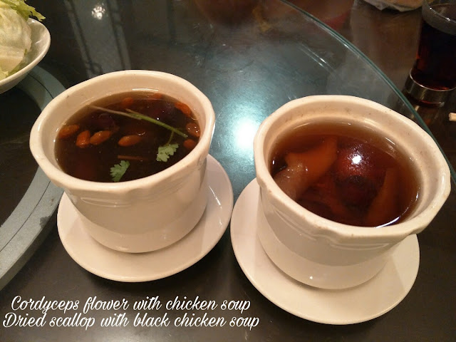Paulin's Munchies - Teahouse by Soup Restaurant at IMM - Cordyceps Flower with Chicken soup and Dried scallop with black chicken soup