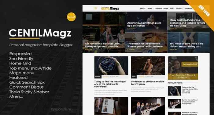 Centilmagz- Latest Version- Premium Blogger Template Free Download.