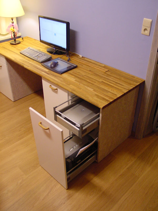 Custom computer desk