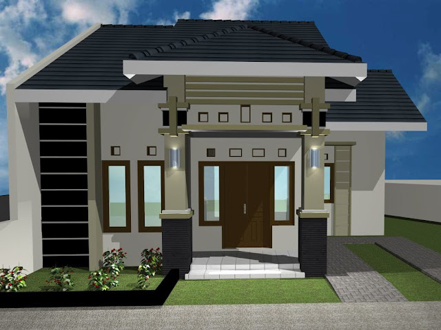 Contoh desain rumah minimalis type 60