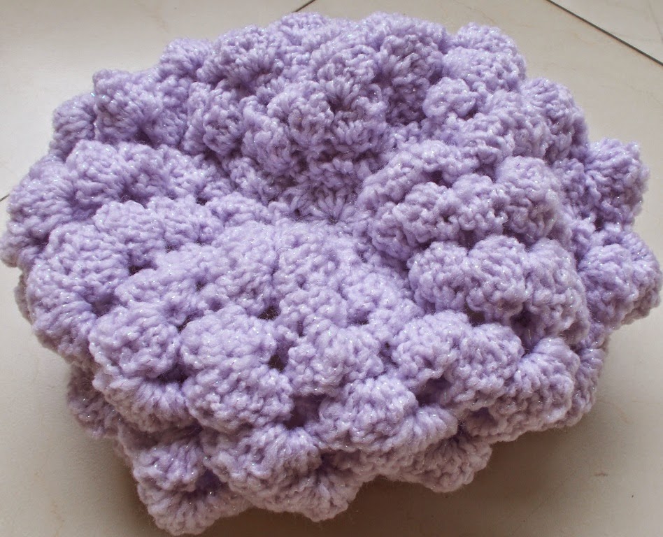 Sweet Nothings Crochet free crochet pattern blog, photo of the inside of the beret